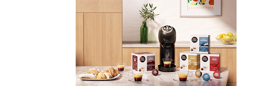 Cialde e Capsule per Caffè Espresso Speciali | Dolce Gusto® header image