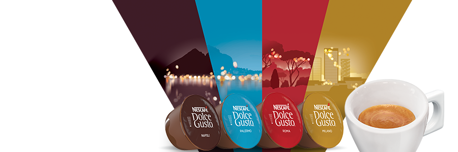 ESPRESSI DI ISPIRAZIONE ITALIANA | NESCAFÉ® Dolce Gusto® header image