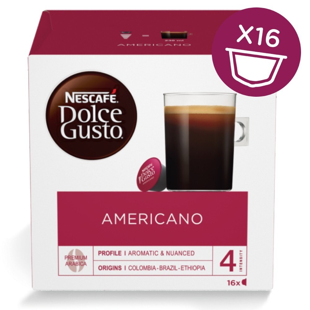 Caffè Americano in capsule miscela 100 arabica Nescafé