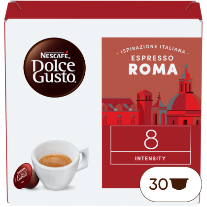 Confezione da X capsule Ispirazione Italiana Espresso Roma Maxiformato Nescafé® Dolce Gusto® 