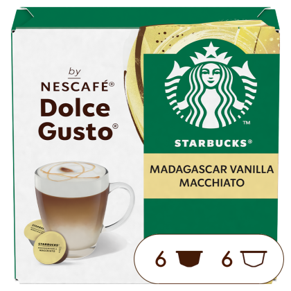 Confezione da X capsule Starbucks Madagascar Vanilla Macchiato Nescafé® Dolce Gusto® 