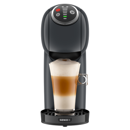 Vista frontale macchina da caffè Genio S Plus Automatica Cosmic Grey De'longhi Nescafé® Dolce Gusto®