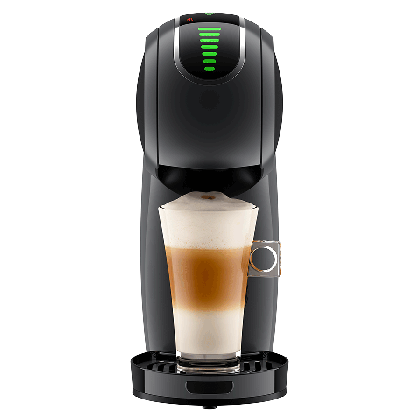 Vista frontale macchina da caffè GENIO S TOUCH AUTOMATICA SPACE GREY DE'LONGHI Nescafé® Dolce Gusto®