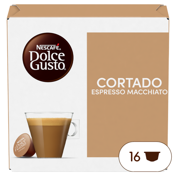 Confezione da X capsule Cortado Espresso Macchiato Nescafé® Dolce Gusto® 