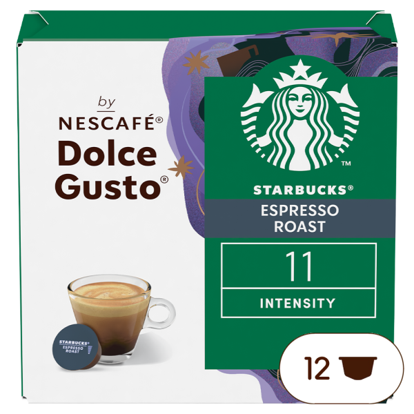 Confezione da X capsule Starbucks Espresso Roast  Nescafé® Dolce Gusto® 