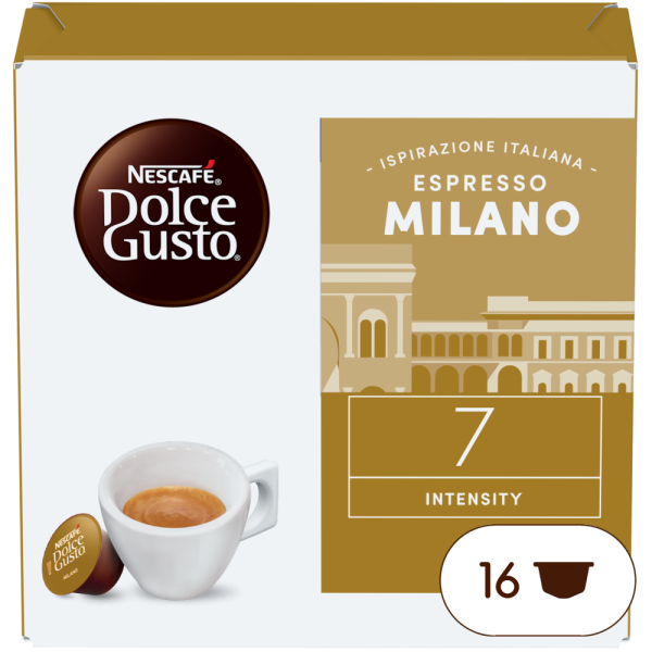 Confezione da X capsule Ispirazione Italiana Espresso Milano Nescafé® Dolce Gusto® 