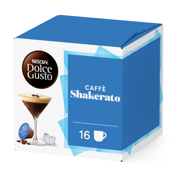 pack of caffè shakerato capsules front view