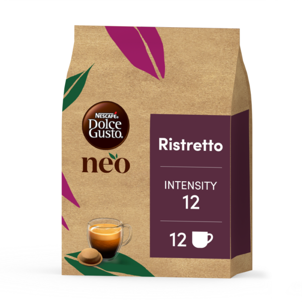 vista frontale del NEO ristretto con una capsula