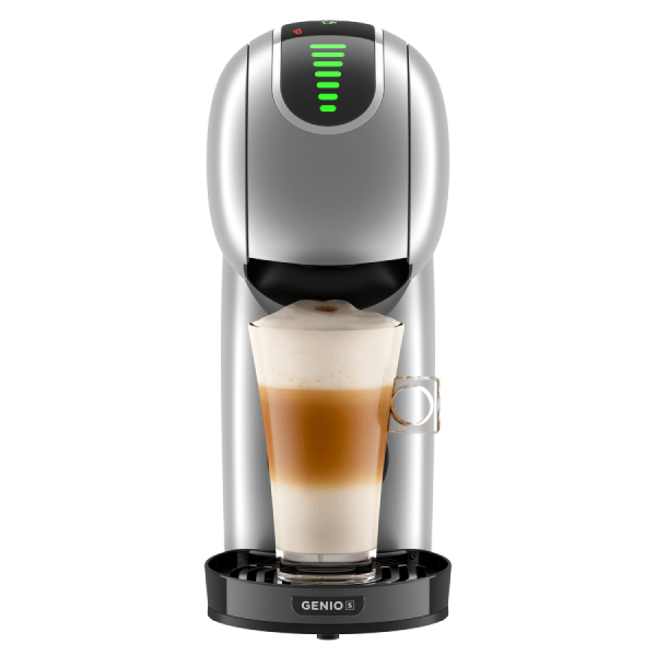Vista frontale macchina da caffè Genio S Touch Krups Silver Nescafé® Dolce Gusto®