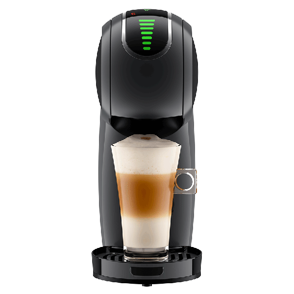 Vista frontale macchina da caffè GENIO S TOUCH AUTOMATICA SPACE GREY DE'LONGHI Nescafé® Dolce Gusto®