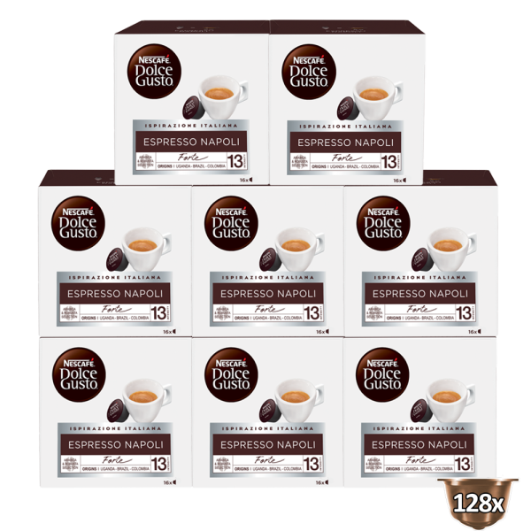 Set di 8 Confezioni di Espresso Napoli X16