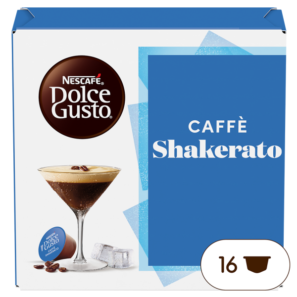 pack of caffè shakerato capsules front view