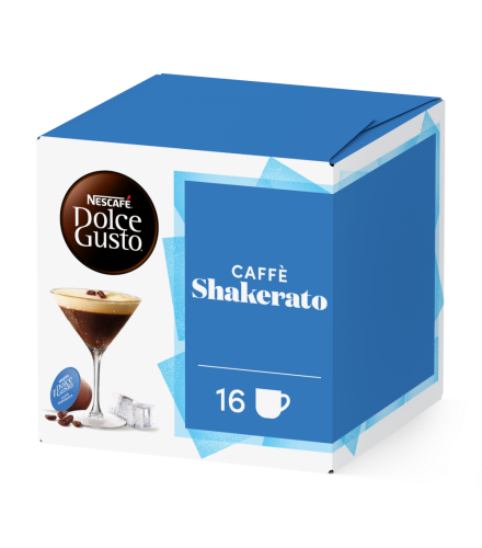 pack of caffè shakerato capsules front view