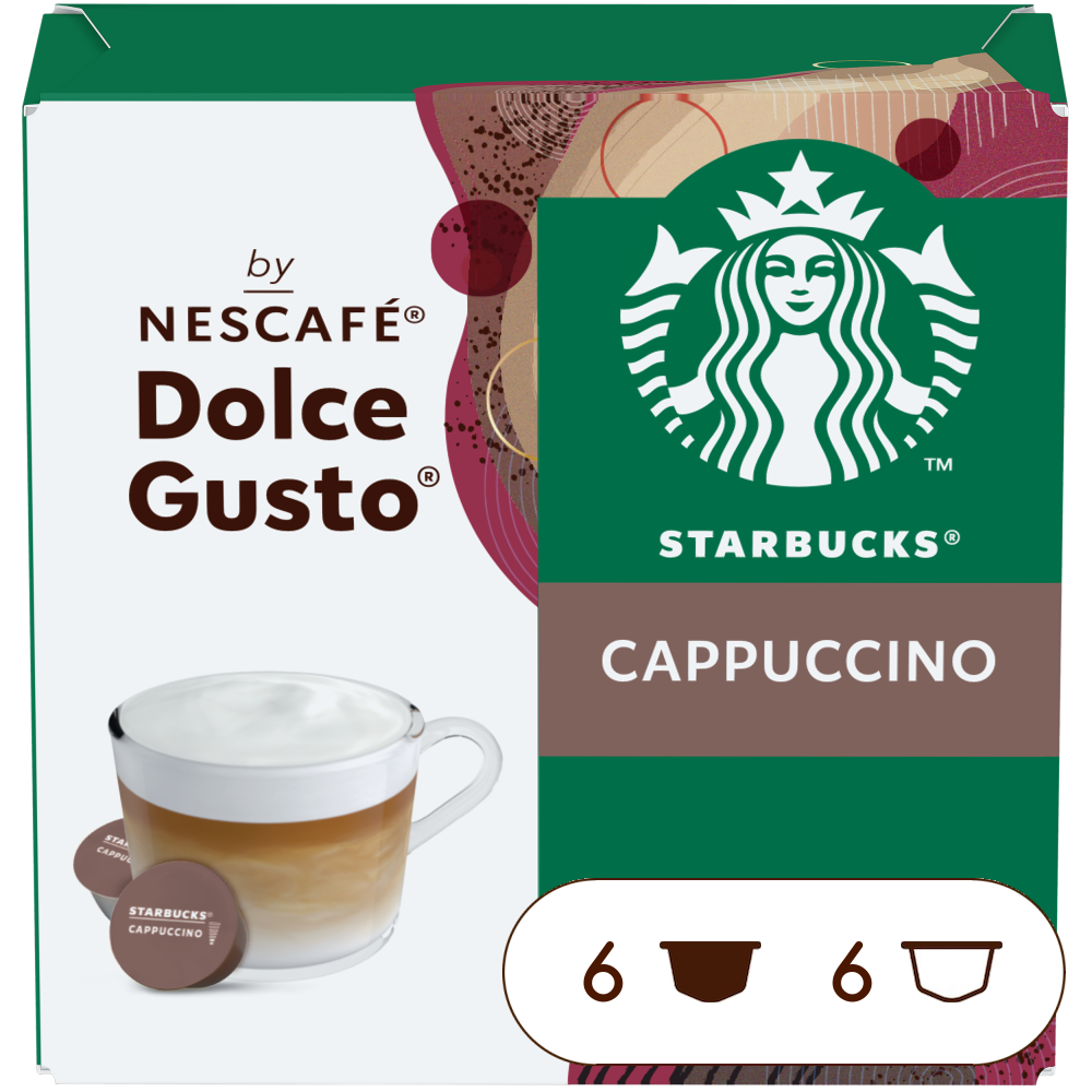 Confezione da X capsule Starbucks Cappuccino Nescafé® Dolce Gusto® Confezione da X capsule Starbucks Cappuccino Nescafé® Dolce Gusto®