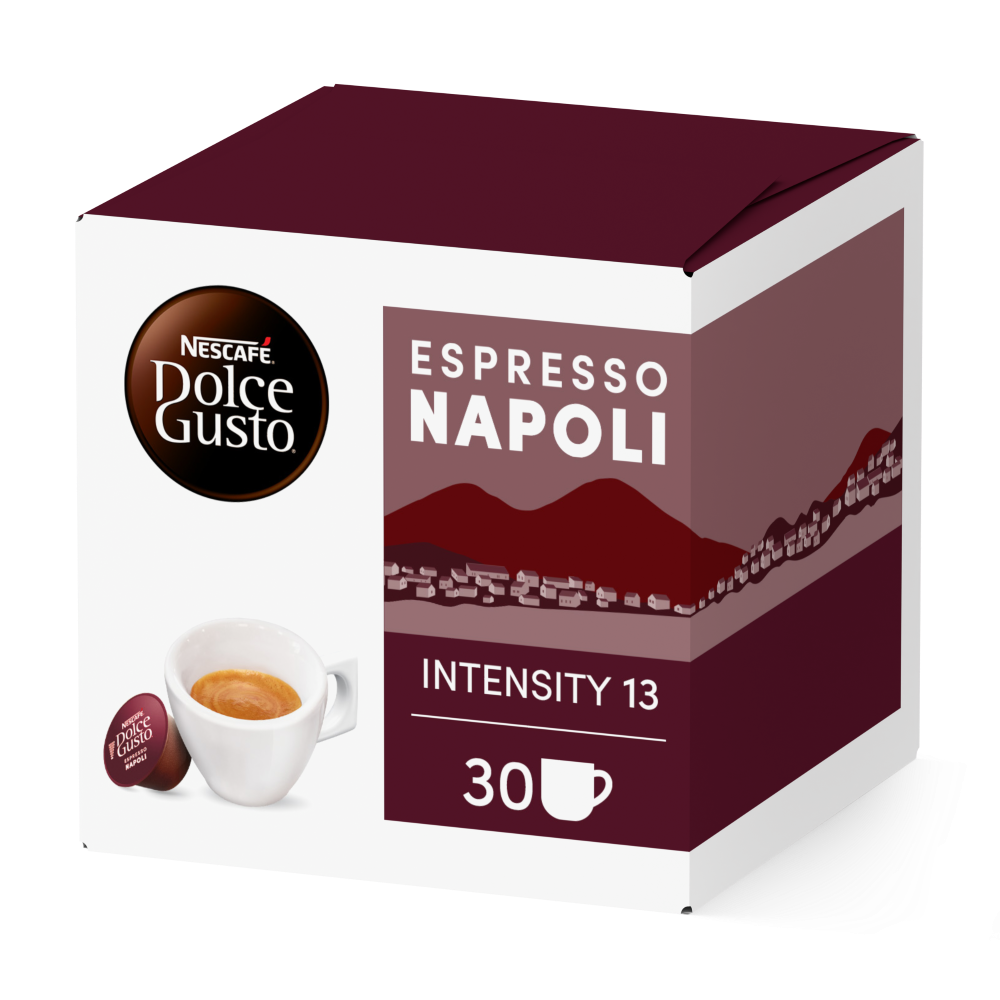 Confezione da X capsule Ispirazione Italiana Espresso Napoli Maxiformato Nescafé® Dolce Gusto® 