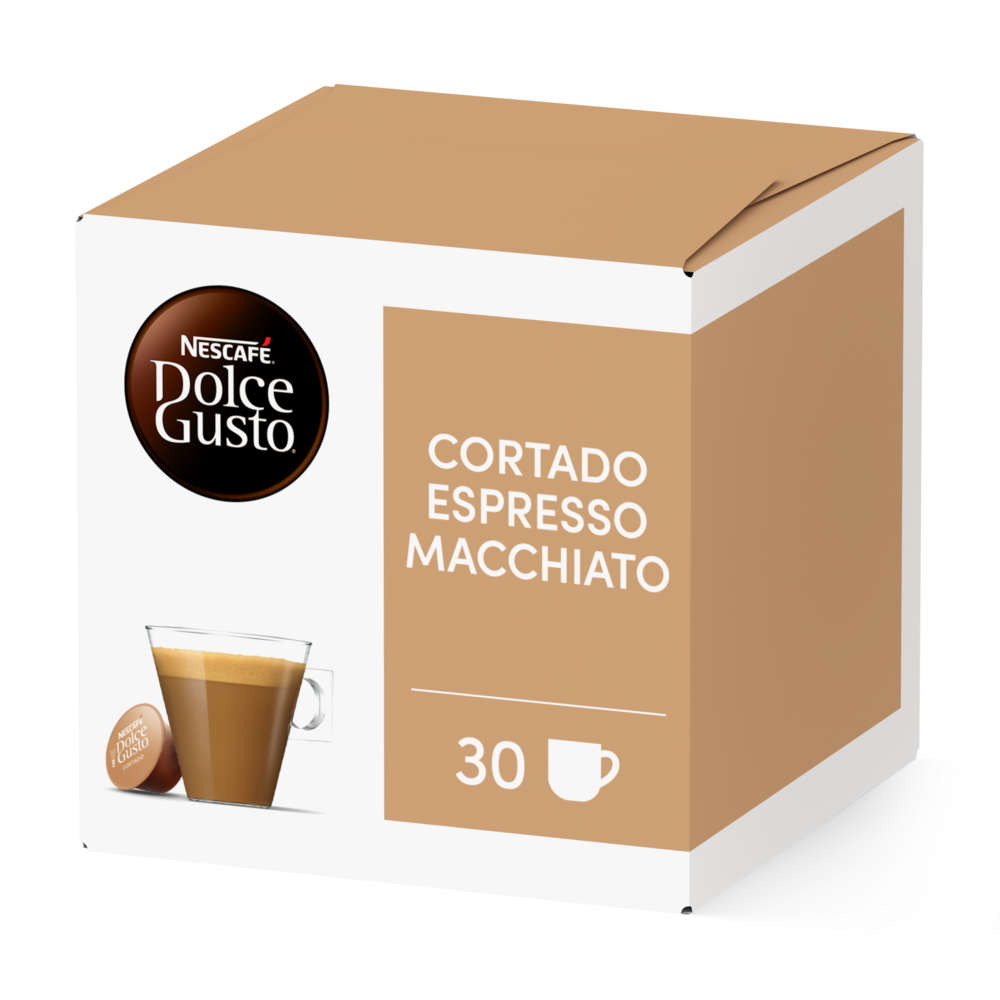 Confezione da X capsule Cortado Espresso Macchiato Maxiformato Nescafé® Dolce Gusto® 