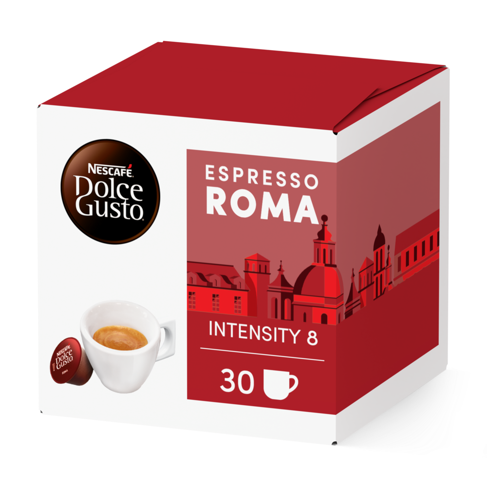 Confezione da X capsule Ispirazione Italiana Espresso Roma Maxiformato Nescafé® Dolce Gusto® 