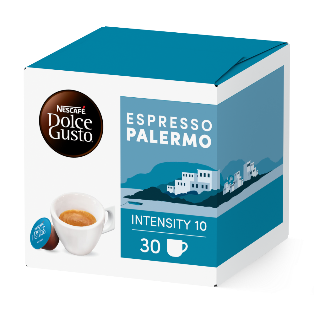 Confezione da X capsule Ispirazione Italiana Espresso Palermo Maxiformato Nescafé® Dolce Gusto® 
