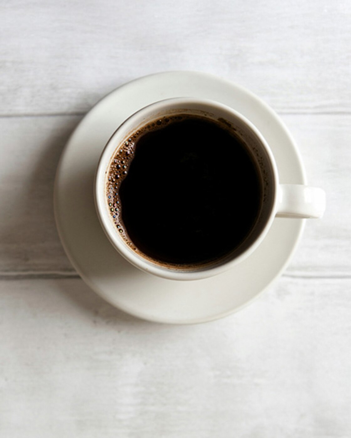 tazzina di caffè dall'alto
