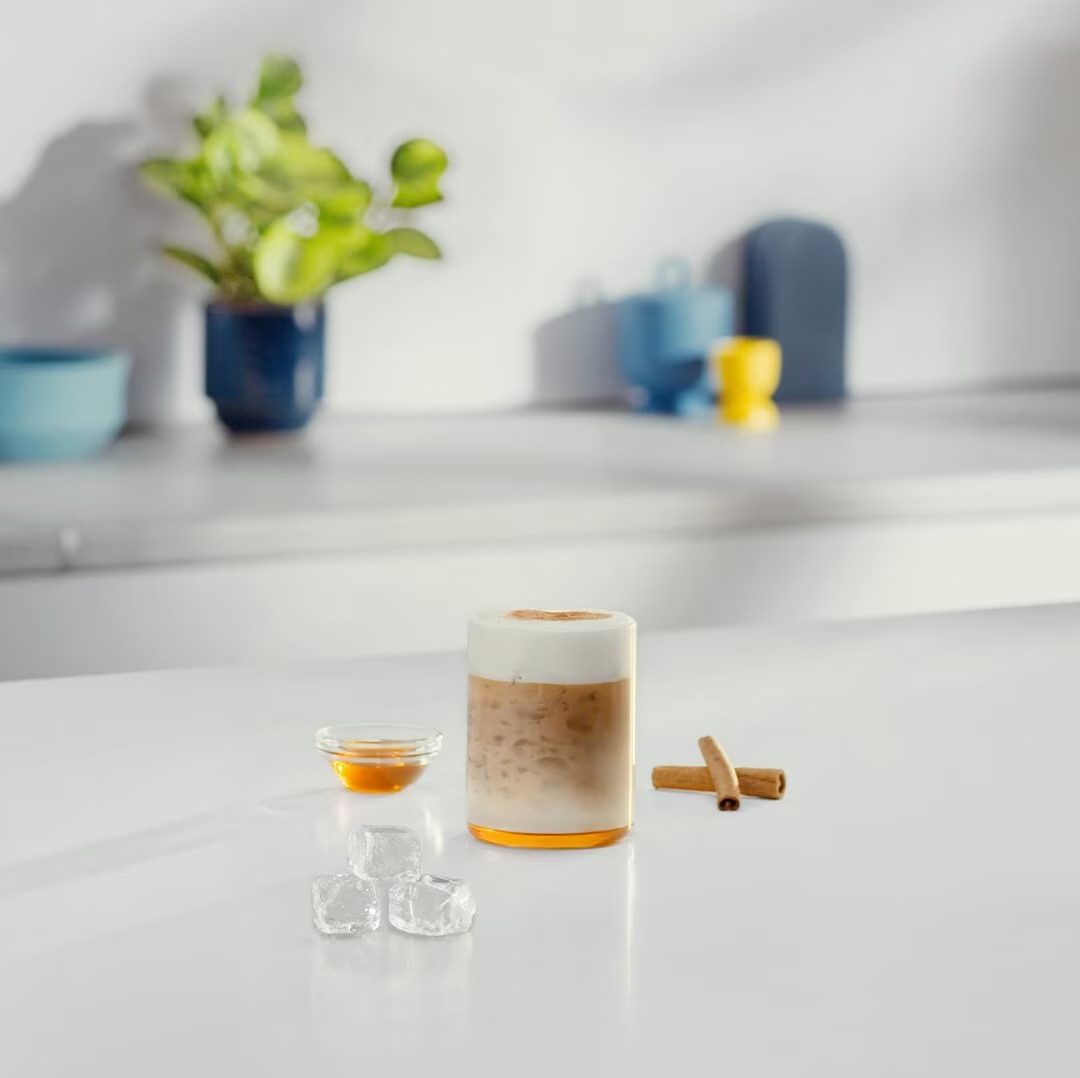 Cappuccino ghiacciato al miele