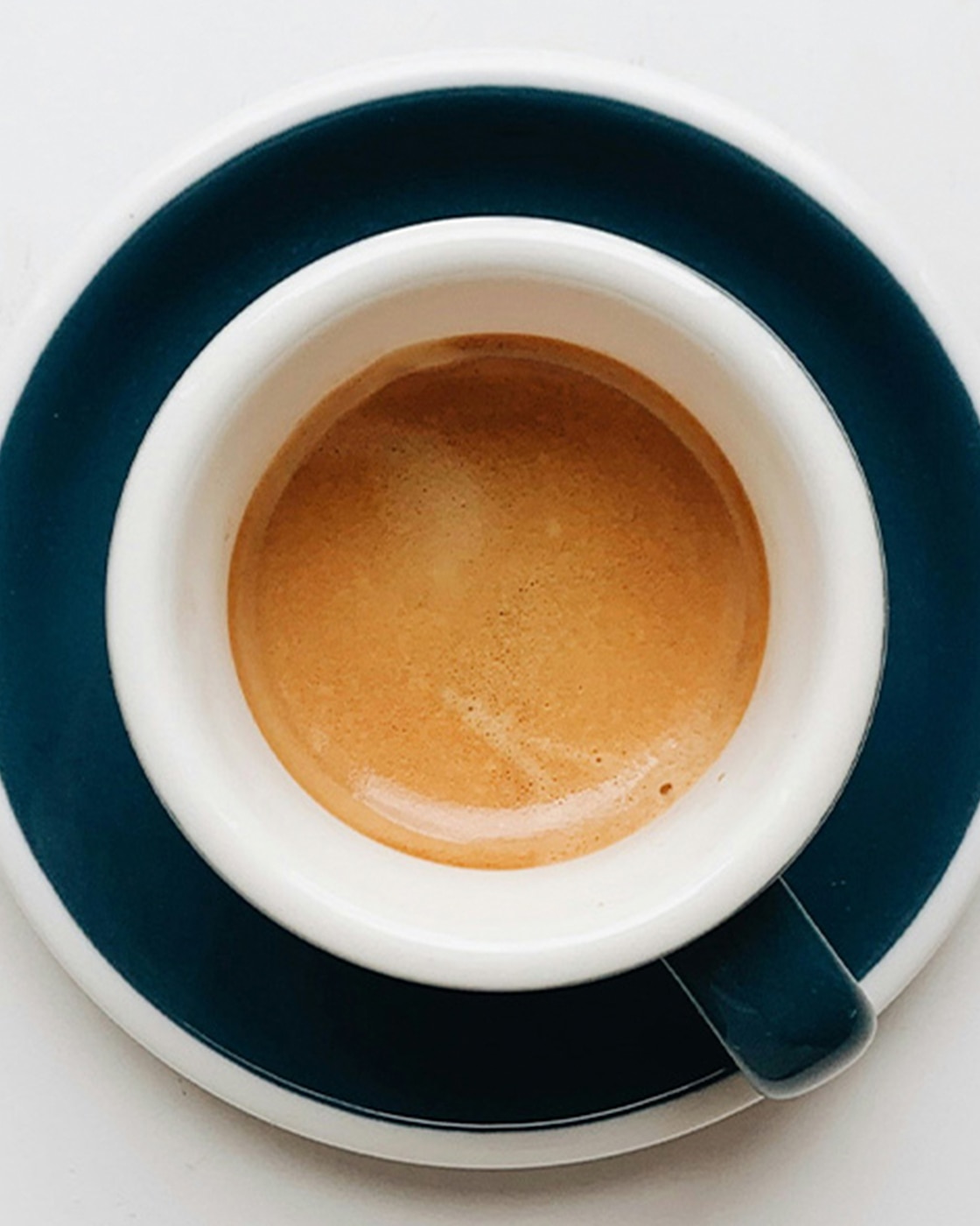 Tazza di caffè dall'alto