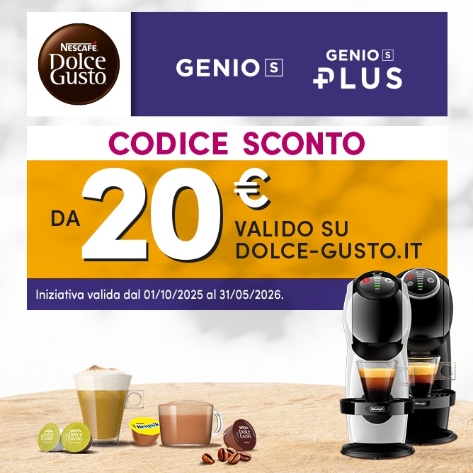 GENIO S e GENIO S PLUS: 20€ DI BUONO SCONTO