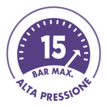 MAX. 15 BARS OF PRESSURE