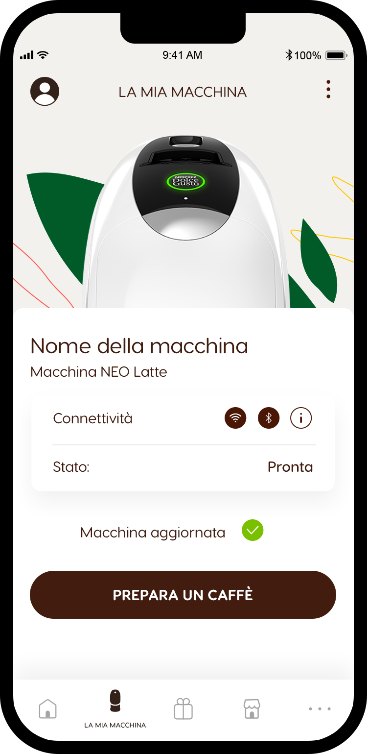 Screenshot from my account page in the application
