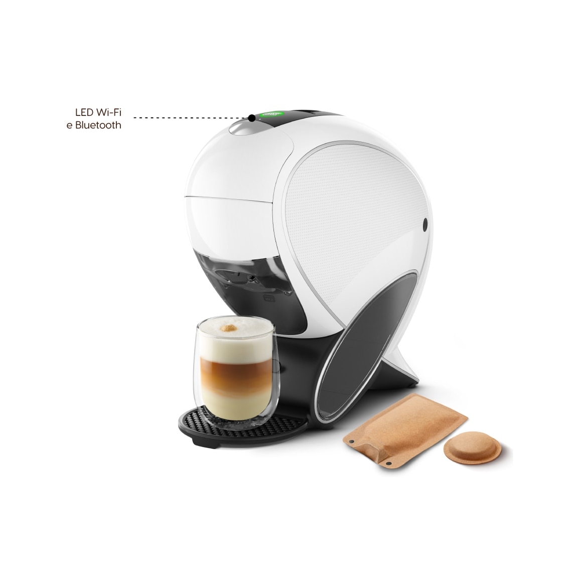 LED Wi-Fi and Bluetooth localition on the top