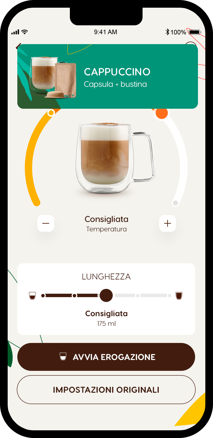 Capsula e bustina LATTE MACCHIATO rilevate