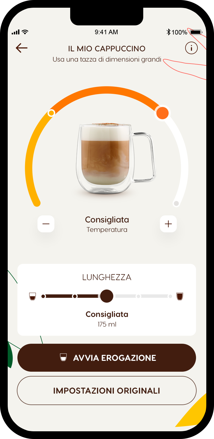 Capsula e bustina LATTE MACCHIATO rilevate