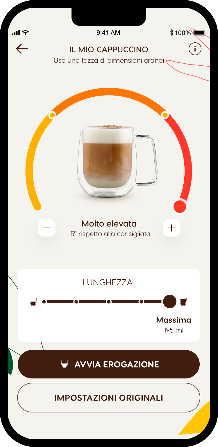 Capsula e bustina LATTE MACCHIATO rilevate
