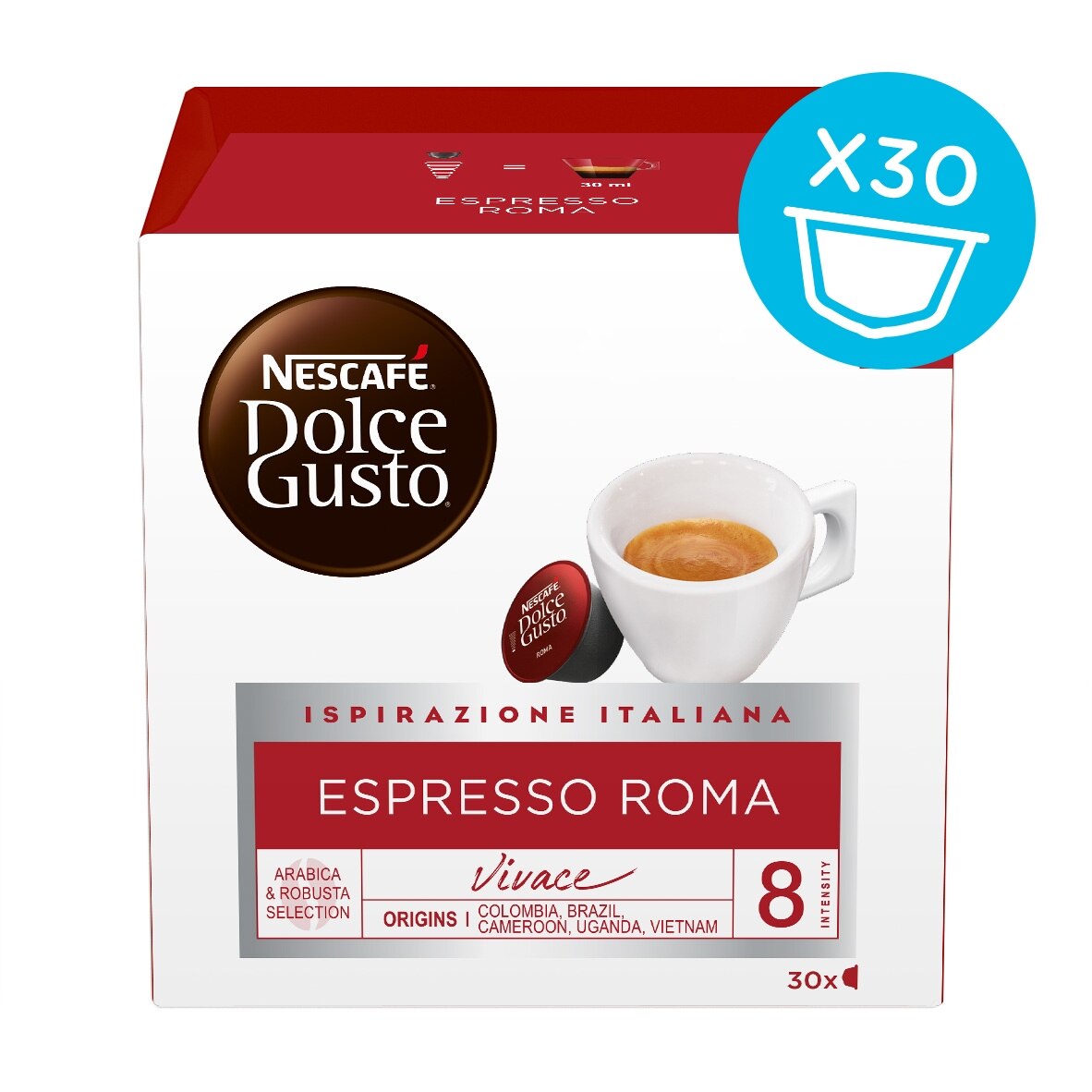 Cialde Caffè Tazza Capsule Espresso Professionale per Macchina Caffè Caffè Dolce Gusto Cafe Home blue