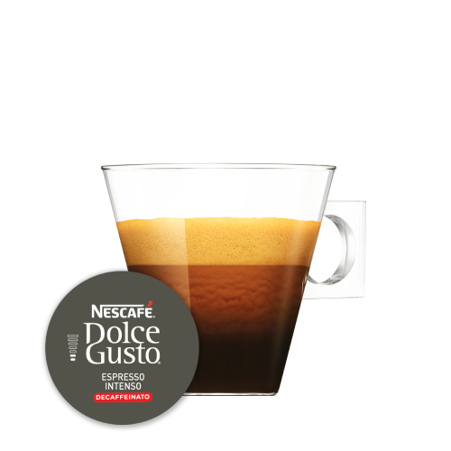 Tazza e immagine capsula Espresso Intenso Decaffeinato x16 Nescafé® Dolce Gusto®