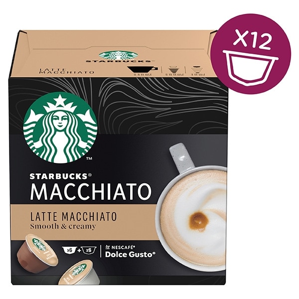 STARBUCKS® LATTE MACCHIATO 12 CAPSULE Nescafé Dolce Gusto