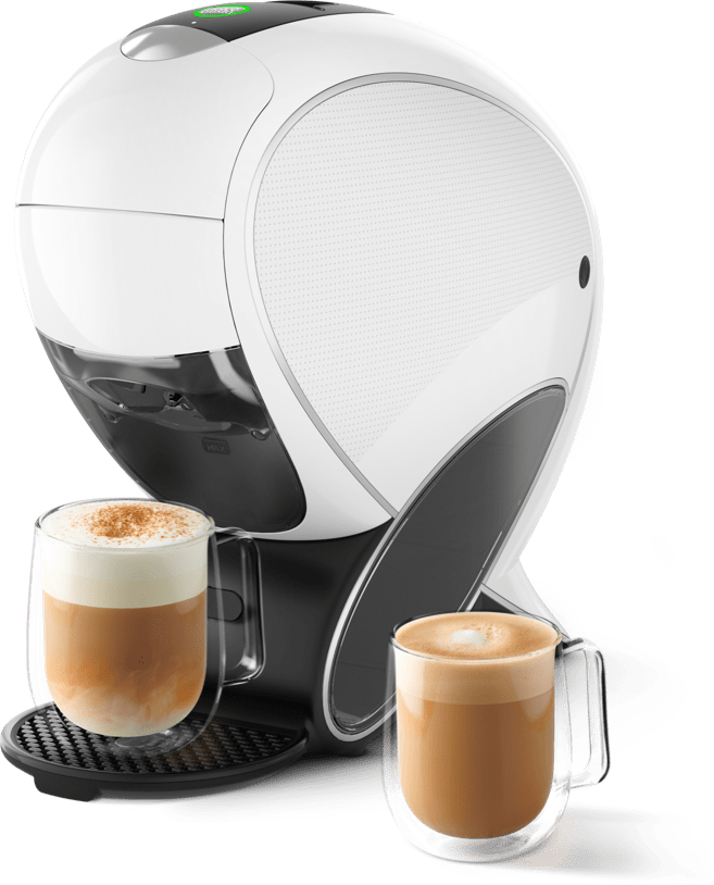 NEO Latte machine with a variety of drinks