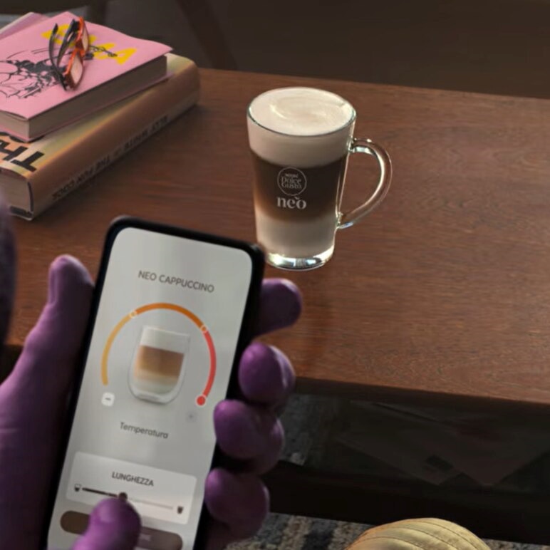 Video showing volume customisation via app