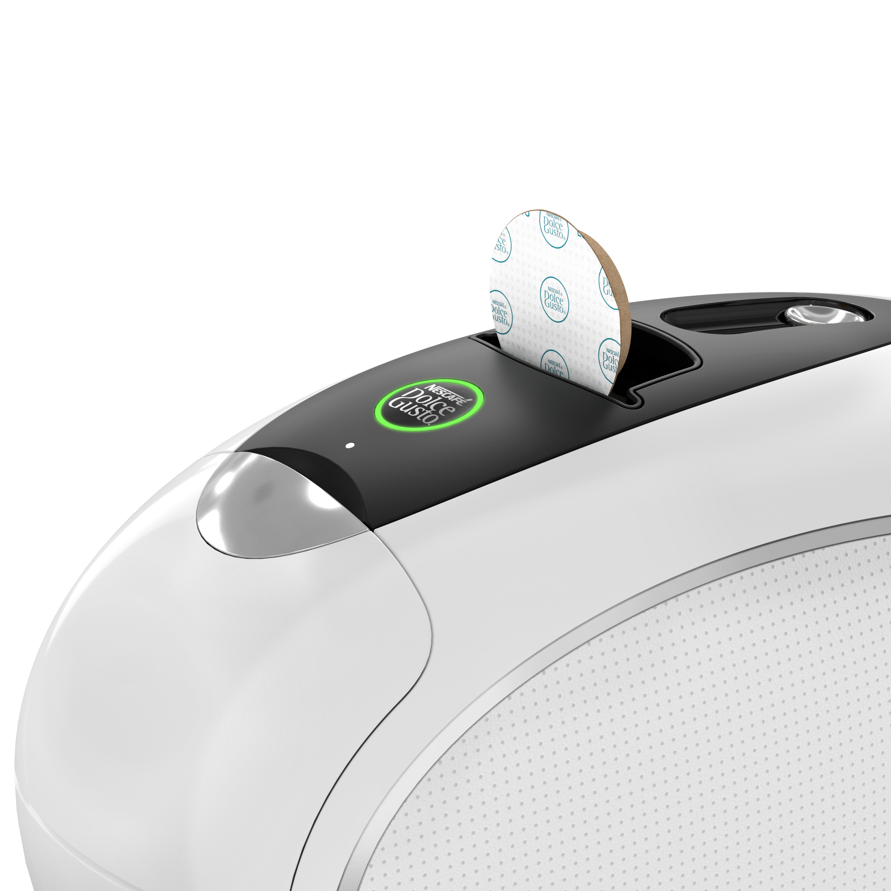 Capsula di cappuccino inserita nella macchina per caffè NEO Latte.