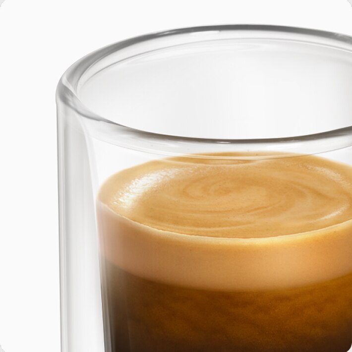 Guarda da vicino la crema dell'espresso NEO